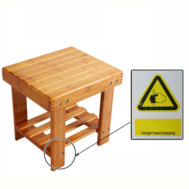 Nanzhu laste väike pink, majapidamise täispuidust väike taburet, elutoa diivanitool, kingavahetuspink, madal taburet, ruudukujuline taburet