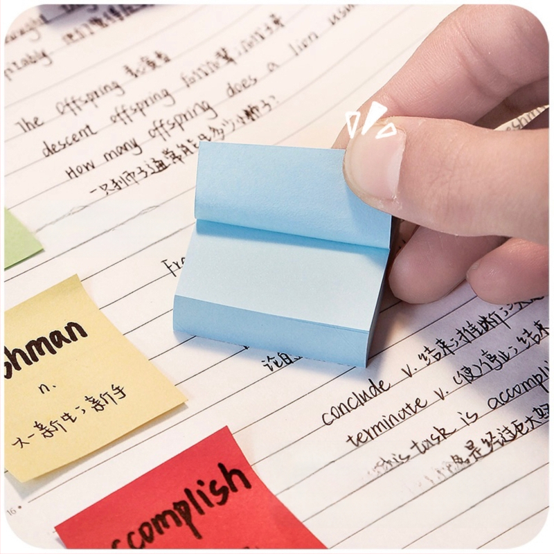 Notițe Post-it colorate, valoare ridicată a culorilor, notițe adezive Post-it, elevi de gimnaziu, etichetă de index pentru biroul de cont, școală primară, lipire