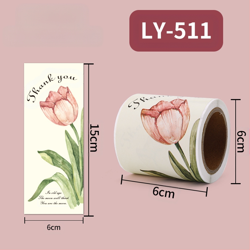 Köszönöm köszönöm repülő gép dobozzáró matrica dekoratív matrica virágtekercs matrica nagykereskedelem