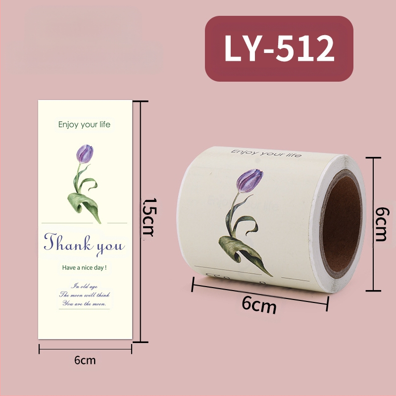 Köszönöm köszönöm repülő gép dobozzáró matrica dekoratív matrica virágtekercs matrica nagykereskedelem