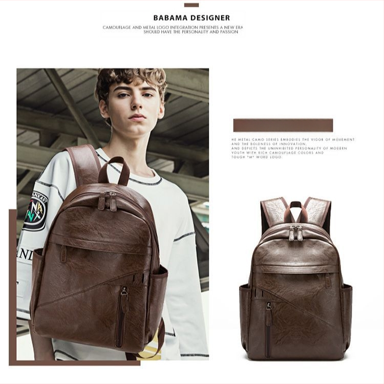 Uus retro seljakott meestele Korea stiilis naiste seljakott käekott vabaaja õpilase koolikott reisikott PU nahast arvutikott