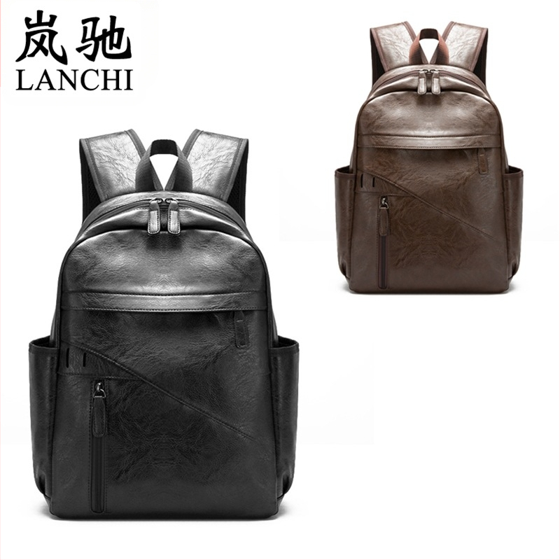 Uus retro seljakott meestele Korea stiilis naiste seljakott käekott vabaaja õpilase koolikott reisikott PU nahast arvutikott