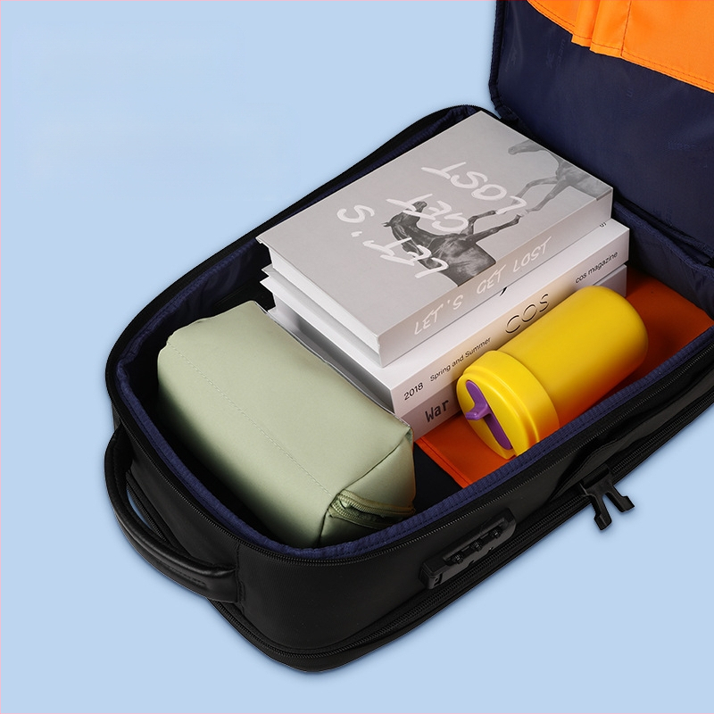 Uus trendikas äriseljakott meestele paroolilukuga veekindel seljakott suure mahutavusega ärireisideks mõeldud multifunktsionaalne vargusvastane arvutikott