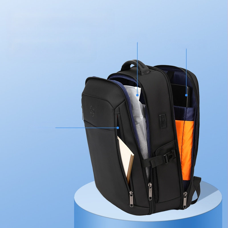 Uus trendikas äriseljakott meestele paroolilukuga veekindel seljakott suure mahutavusega ärireisideks mõeldud multifunktsionaalne vargusvastane arvutikott