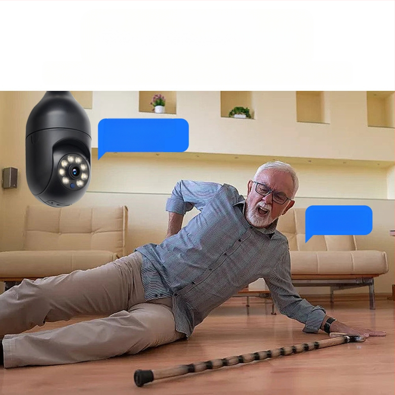 Piiriülene populaarne mobiiltelefoni nutikas kaugvalvekaamera siseruumides kasutatav lambipirni tüüp kõrglahutusega traadita monitorkaamera