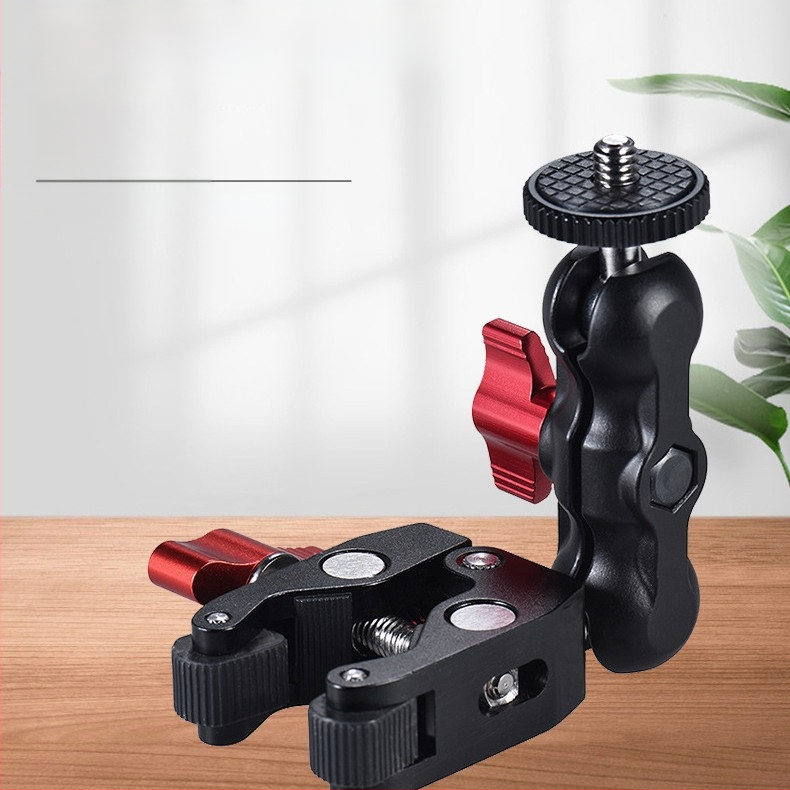 Peegelkaamera maagilise käepideme lisatarvikud, alumiiniumsulamist herneklamber, maagiline käsi, universaalne maagiline käsi