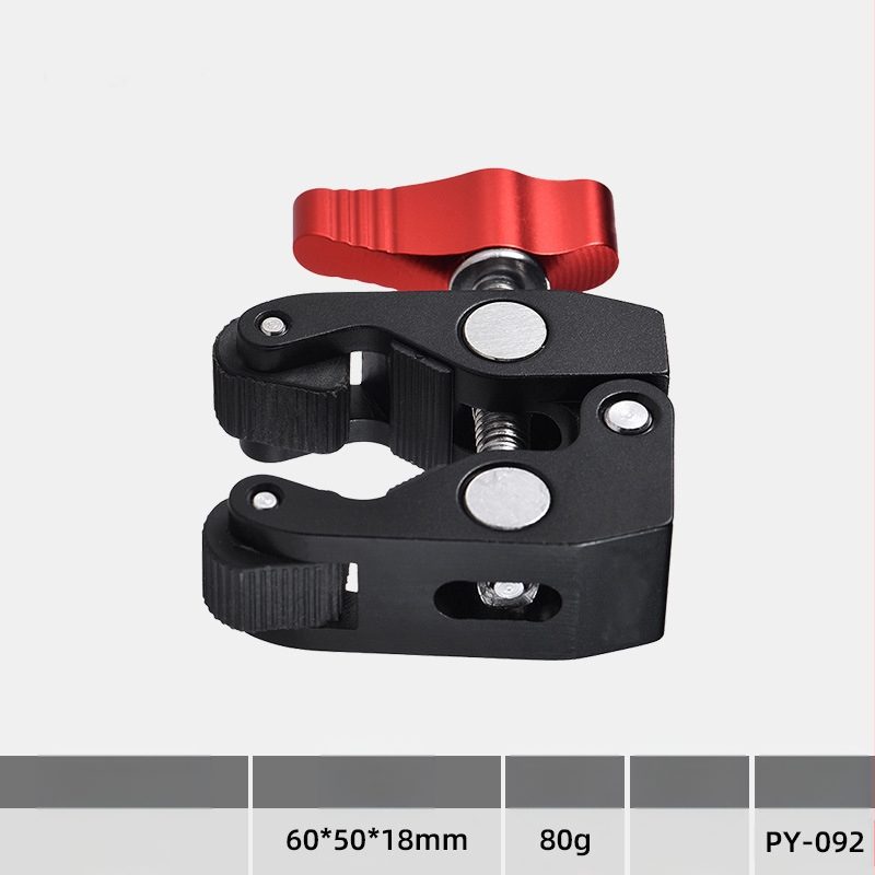 Peegelkaamera maagilise käepideme lisatarvikud, alumiiniumsulamist herneklamber, maagiline käsi, universaalne maagiline käsi