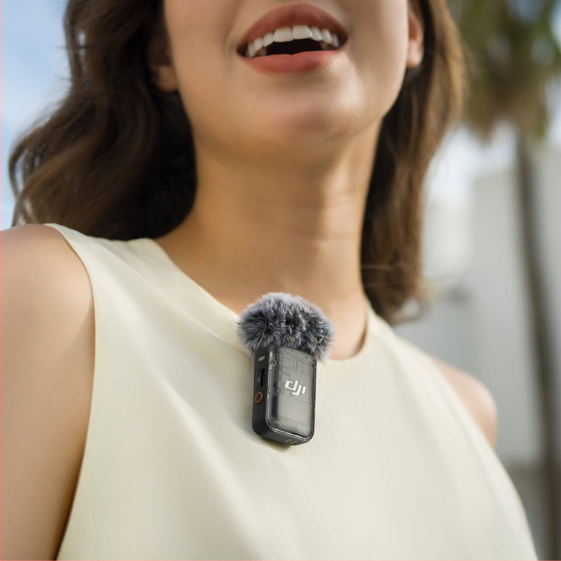 Alkalmas Dji Mic2 adóhoz, Action5Pro/Pocket3 mobiltelefonhoz, élő közvetítéshez, vezeték nélküli mikrofon vevőhöz