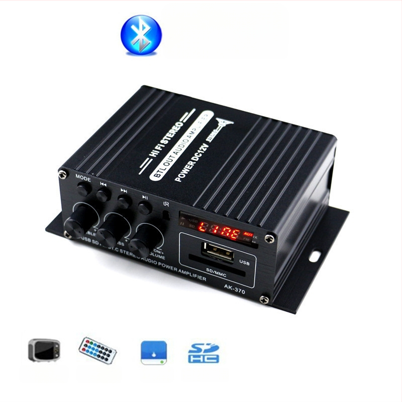 Y8N [1783 души хвалят] AK370 Мини усилвател на мощност Домашен автомобил Многофункционална карта Аудио предаване