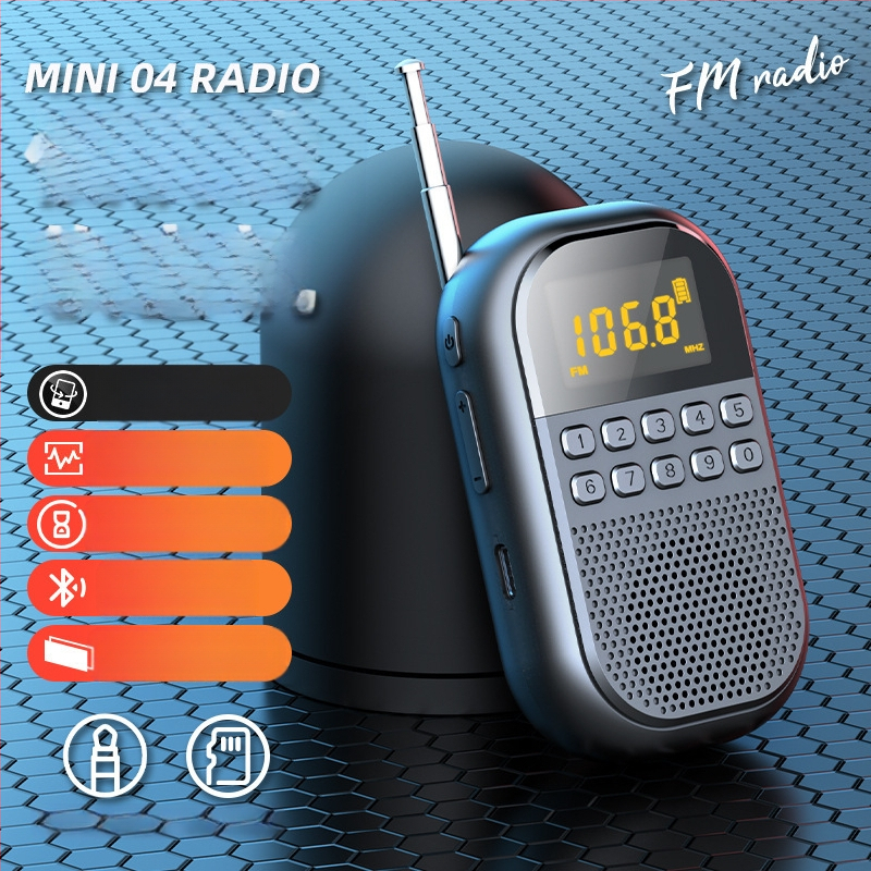 Eakate raadio, mille saab sisestada kaardiga, väike kõlar, kaasaskantav vastuvõtja eakatele, mitme sagedusribaga FM/AM/Bluetooth.