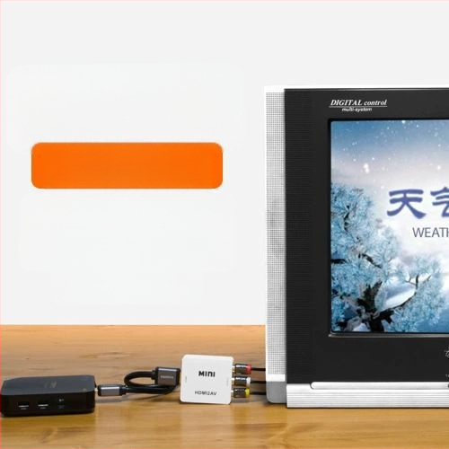 Piiriülene AV-HDMI videomuundur 1080P jälgimismängu digiboks, kolm RCA-d telerisse