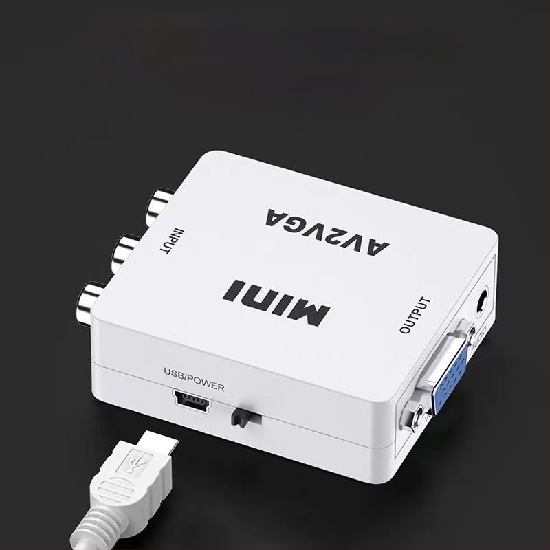 Piiriülene AV-HDMI videomuundur 1080P jälgimismängu digiboks, kolm RCA-d telerisse