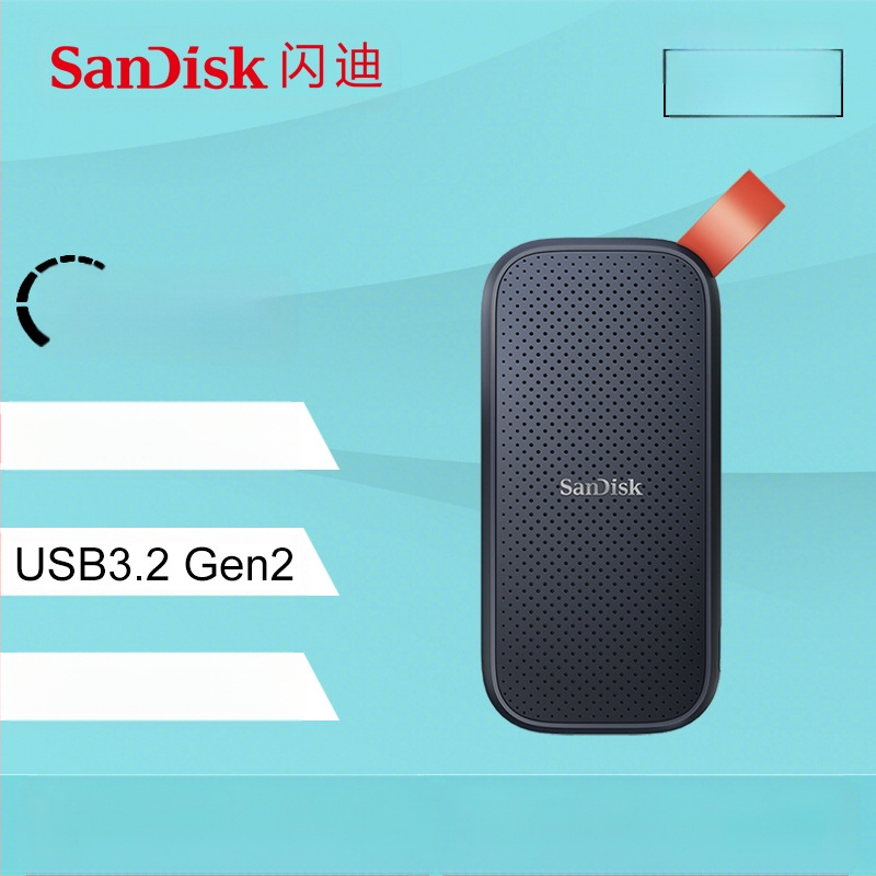 Sandisk E30 mobiilne pooljuhtketas 480g 1t 2t kiire USB3.1 mobiiltelefoni arvuti mini kaasaskantav