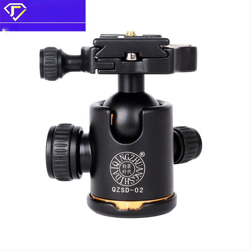 Rūpnīcas pielāgota alumīnija sakausējuma lodveida galva ar vienu rokturi un dubultu rokturi, slāpēšanas galva, spoguļkameras statīva galva