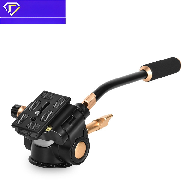 Rūpnīcas pielāgota alumīnija sakausējuma lodveida galva ar vienu rokturi un dubultu rokturi, slāpēšanas galva, spoguļkameras statīva galva