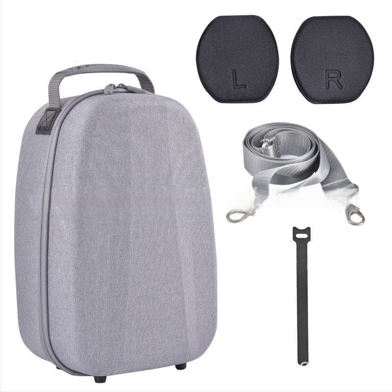 Kehtib PS VR2 EVA hoiukoti, VR-prillide ümbrise ja sisemise toega, pea külge kinnitatava virtuaalse õlarihmaga pagasikogumiseks.