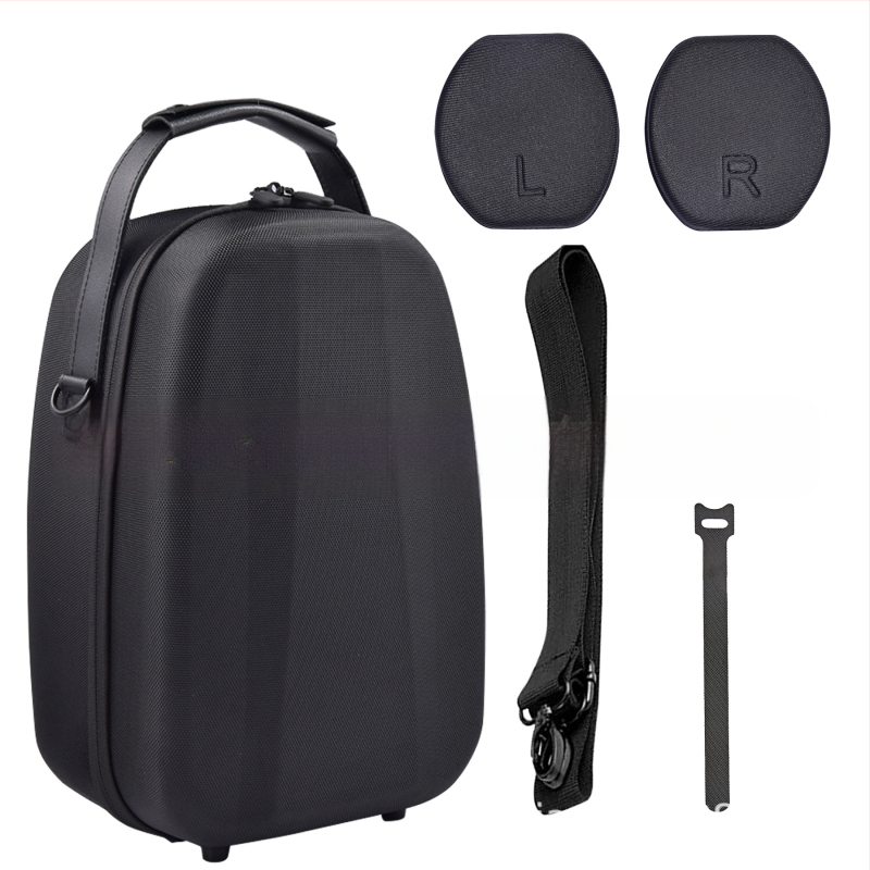 Kehtib PS VR2 EVA hoiukoti, VR-prillide ümbrise ja sisemise toega, pea külge kinnitatava virtuaalse õlarihmaga pagasikogumiseks.