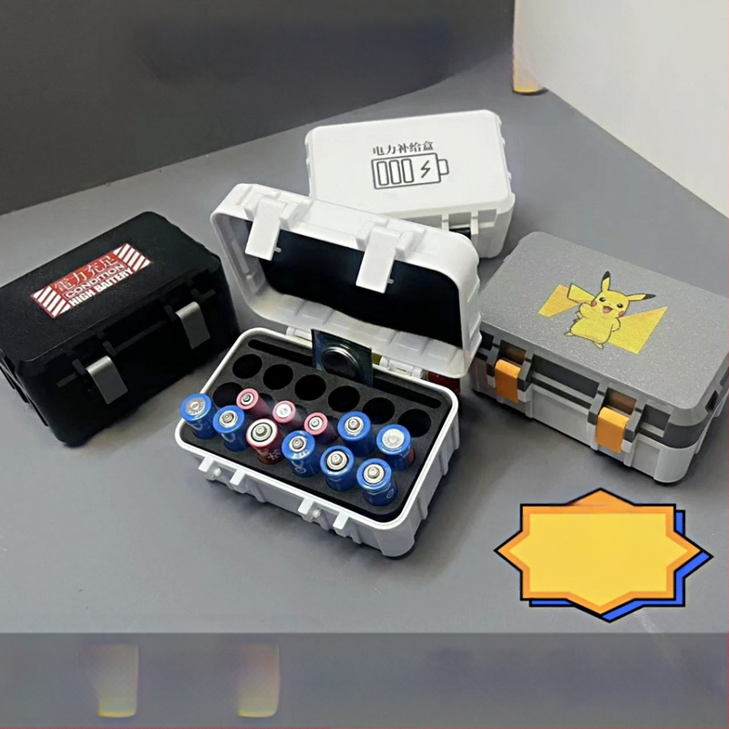 Uus nr 5 nr 7 nööppatareiga universaalne hoiukarp kaasaskantav patareide hoiukarp suletud käsnaga puhverhoidik