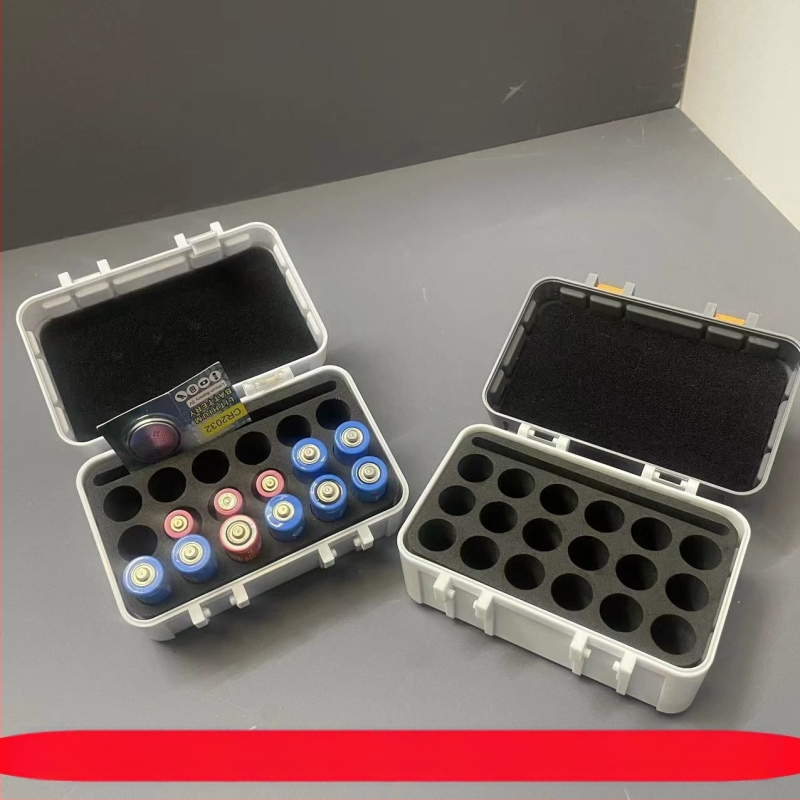 Uus nr 5 nr 7 nööppatareiga universaalne hoiukarp kaasaskantav patareide hoiukarp suletud käsnaga puhverhoidik