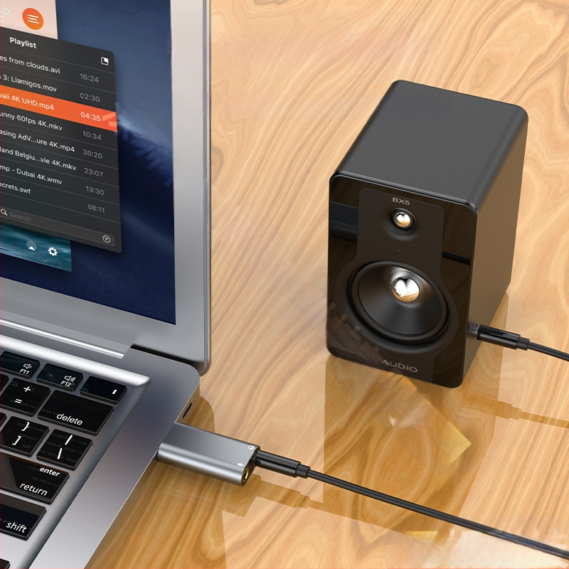 USB ārējā skaņas karte USB austiņām + mikrofonam bez draivera Galddatora klēpjdatora PS4 ārējā skaņas karte