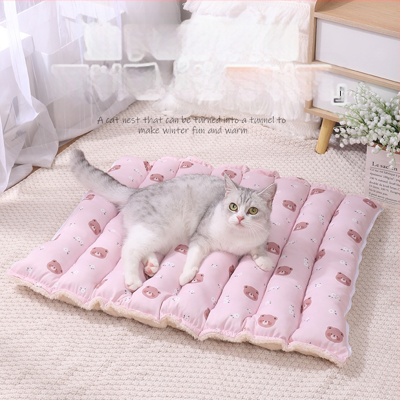 Talvine soe kassimatt Tunnel Kassipesa Kassimänguasjapesa Magamismatt Suletud kassimatt Lemmikloomade kaheotstarbeline pesamatt