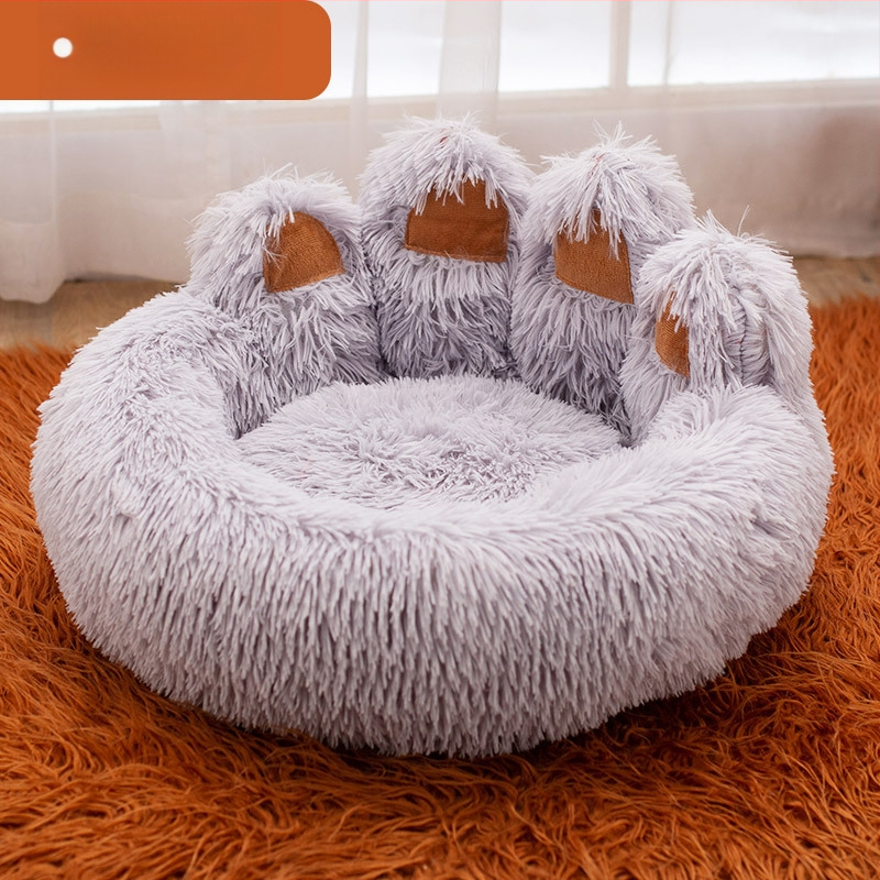 Határokon átnyúló új, aranyos, vastagított kutyakennel, plüss kisállatkennel minden évszakra, nagyméretű kisállatszőnyeg, aranyos macskakennel