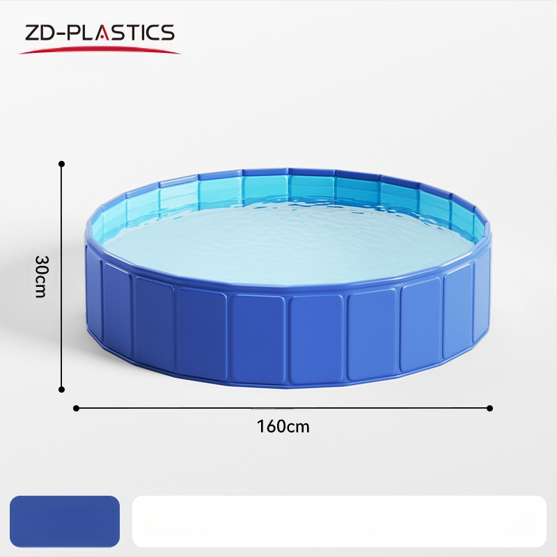 Нов надуваем басейн за домашни любимци, PVC басейн за котки и кучета, пясъчен басейн за деца, безплатна надуваема сгъваема вана