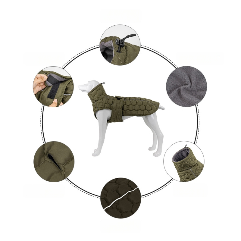 Sügis- ja talvekuudel uued koerariided paksendatud soe koera õues kasutatav puuvillast vest talvine soe universaalne laos.