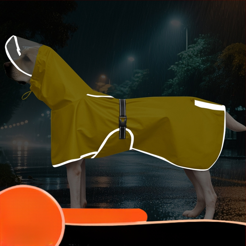 Vízálló kutya esőkabát, hasfátyol, Corgi mackó, Golden Retriever, kisállat esőkabát, fényvisszaverő kutya esőkabát, közvetlen gyári értékesítés
