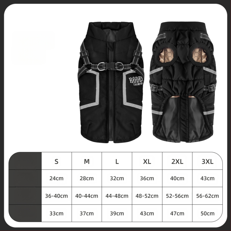 Koera puuvillane mantel veojõuga, helkur sügis- ja talveriided, soe grafeenist kerge lemmikloomavest, ühevärviline koer