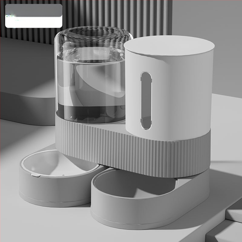 Kisállat ivóvíz etetőgép, macska kettő az egyben víz- és ételetető tál, nagy kapacitású automatikus ivóvíz etető