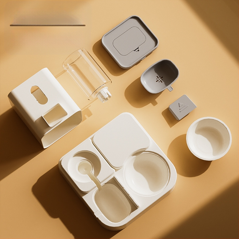 Új automata macskaetető itató kutyatál macskatál két az egyben vízadagoló macskatál kisállat kellékek nagykereskedelem