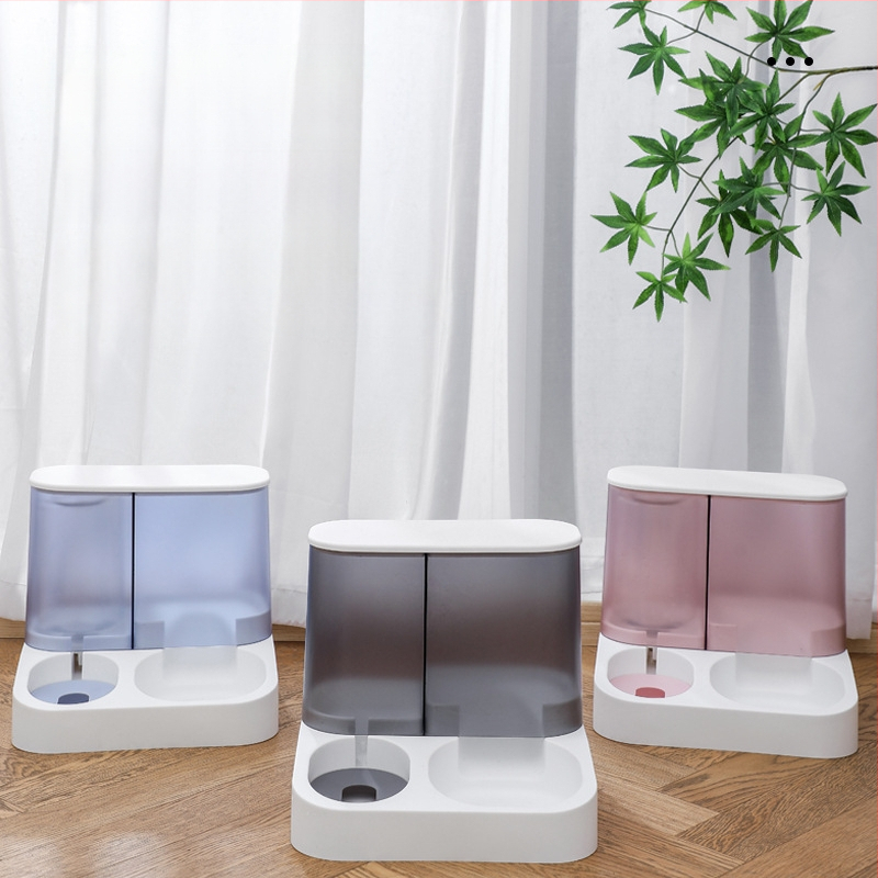 Uus visuaalne automaatne lemmikloomade söötja kassijootur koerakauss kassivann veesöötmiskauss koeratoidu hoiustamise ämber