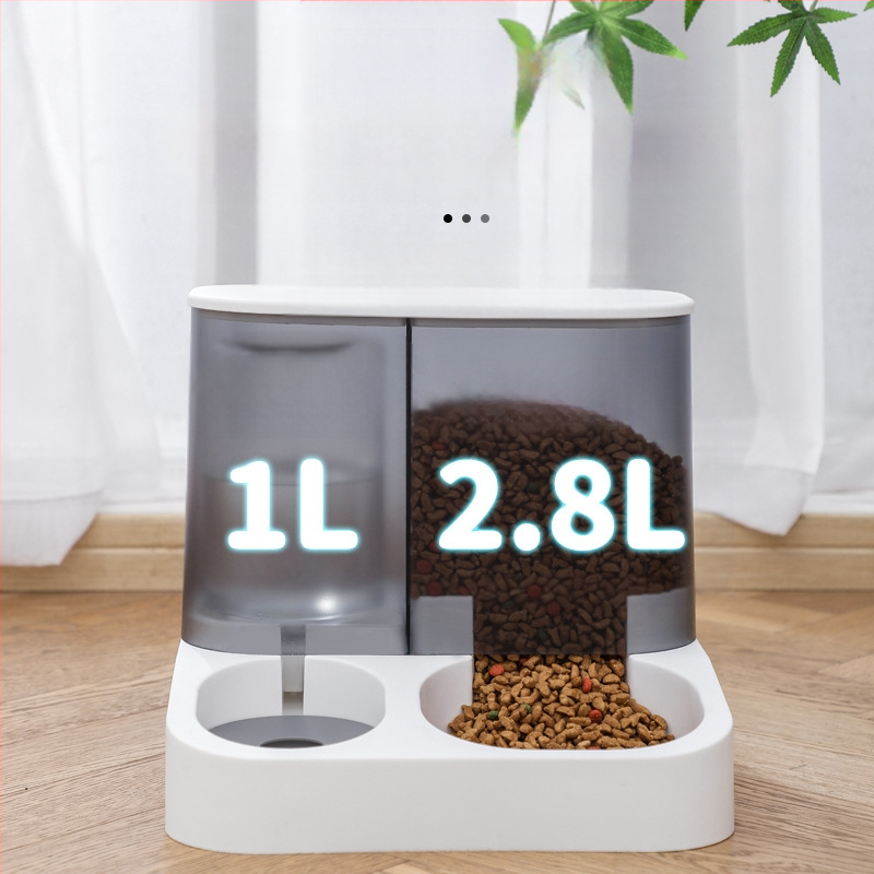 Uus visuaalne automaatne lemmikloomade söötja kassijootur koerakauss kassivann veesöötmiskauss koeratoidu hoiustamise ämber