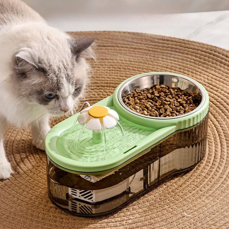 Didelės talpos automatinis cirkuliacinis kačių vandens fontanas su itin greitu srautu, tylaus dizaino naminių gyvūnėlių reikmenys