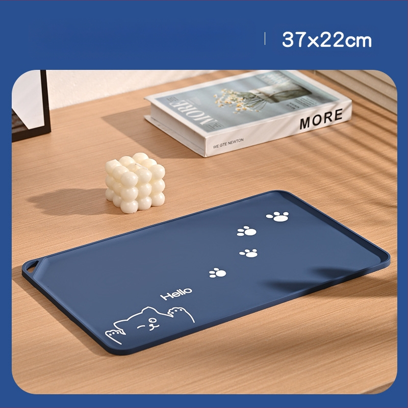 Naminių gyvūnėlių kilimėlis, paprastas vandeniui ir aliejui atsparus kačių kilimėlis, kačių maitinimo kilimėlis, didelis minkštas guminis neslystantis kilimėlis