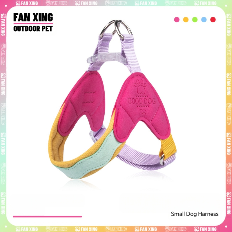 New Wave Dopamin Y-oblikovani povodac za pse na otvorenom, protiv odvajanja, plišani bišon, uže za hodanje malih pasa