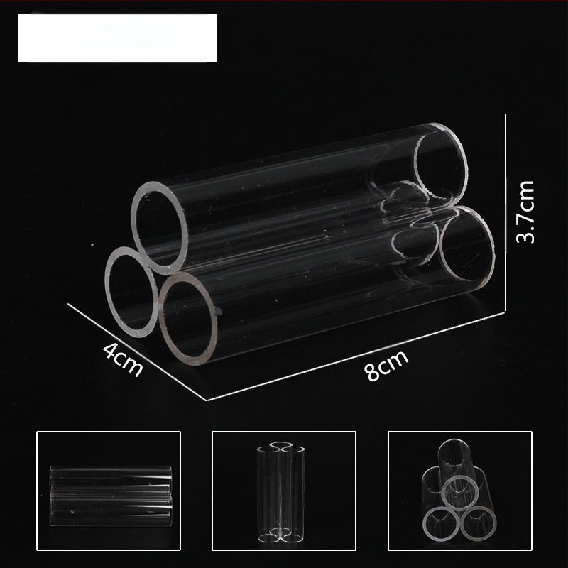 Skaidrus akrilinis krištolas krevečių lizdas krevečių namas pabėgimo skylė veisimosi puodas mažos žuvelės pabėgti dekoratyvinis krevečių akvariumas peizažas krevečių namas