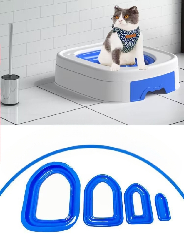 Kassi tualeti treener kükitav tualettpott tualett lemmiklooma puhastamine roojamine kassiliivakast kandik kassi tualett