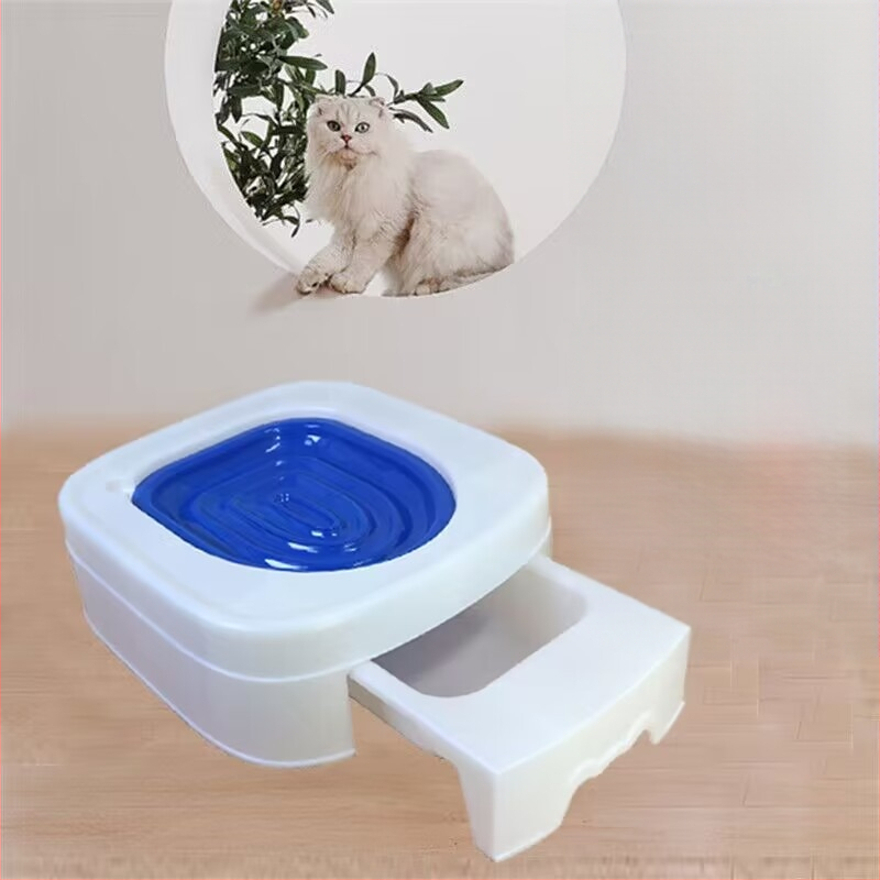 Kassi tualeti treener kükitav tualettpott tualett lemmiklooma puhastamine roojamine kassiliivakast kandik kassi tualett