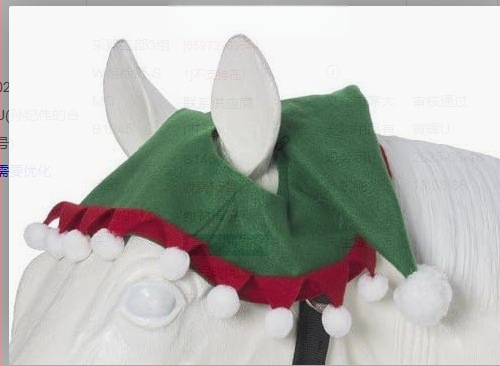 Трансгранична новогодишна празнична шапка с камбанка, конска шапка, червена удебелена трансгранична парти коледна шапка, декоративна шапка, етикетиране