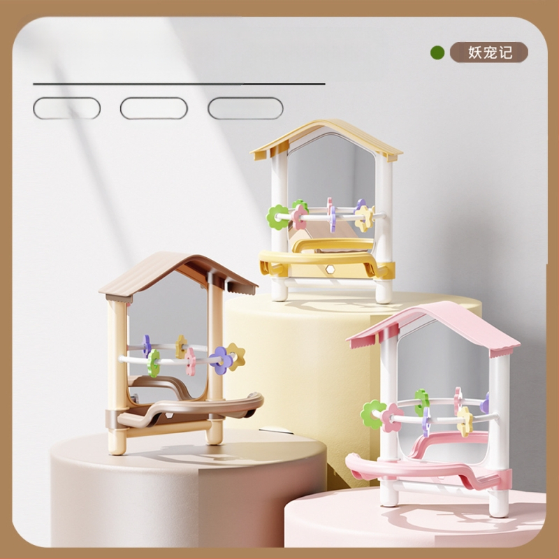 Suur papagoi peegelkaunistusega ripppuur viirpapagoidele, armulindudele, kakaduudele ja väikestele lindudele