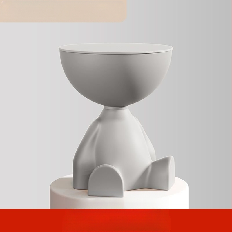 Kūrybingas mažas plokščias kavos staliukas kreminio stiliaus namų apyvokos svetainė sofa šoninis staliukas naktinis staliukas mobilus mažas apvalus staliukas kampinis staliukas