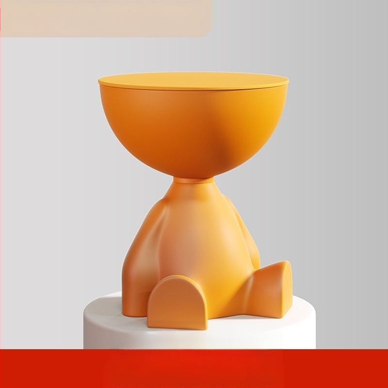 Kūrybingas mažas plokščias kavos staliukas kreminio stiliaus namų apyvokos svetainė sofa šoninis staliukas naktinis staliukas mobilus mažas apvalus staliukas kampinis staliukas