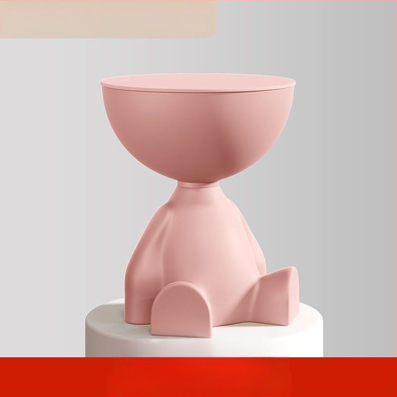 Kūrybingas mažas plokščias kavos staliukas kreminio stiliaus namų apyvokos svetainė sofa šoninis staliukas naktinis staliukas mobilus mažas apvalus staliukas kampinis staliukas