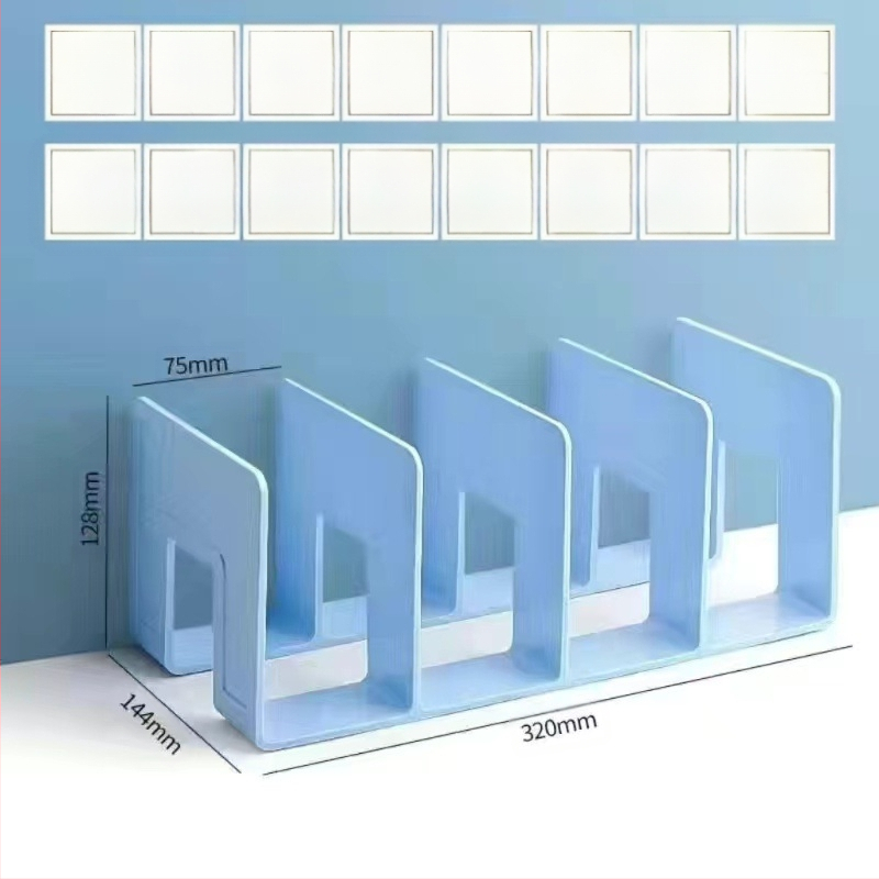 Επιτραπέζια βάση βιβλίων από ακρυλικό υλικό Morandi διαφανής θήκη αποθήκευσης βιβλίων φοιτητών γραφείου χαρτικά βιβλιοθήκη χονδρικής