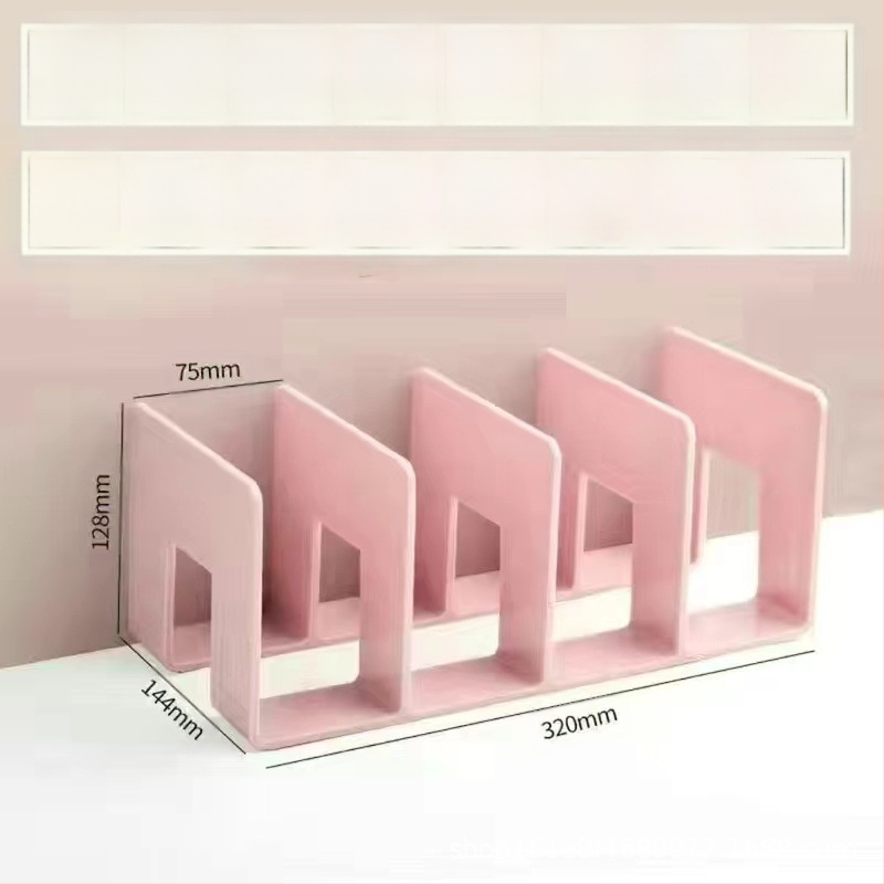 Επιτραπέζια βάση βιβλίων από ακρυλικό υλικό Morandi διαφανής θήκη αποθήκευσης βιβλίων φοιτητών γραφείου χαρτικά βιβλιοθήκη χονδρικής