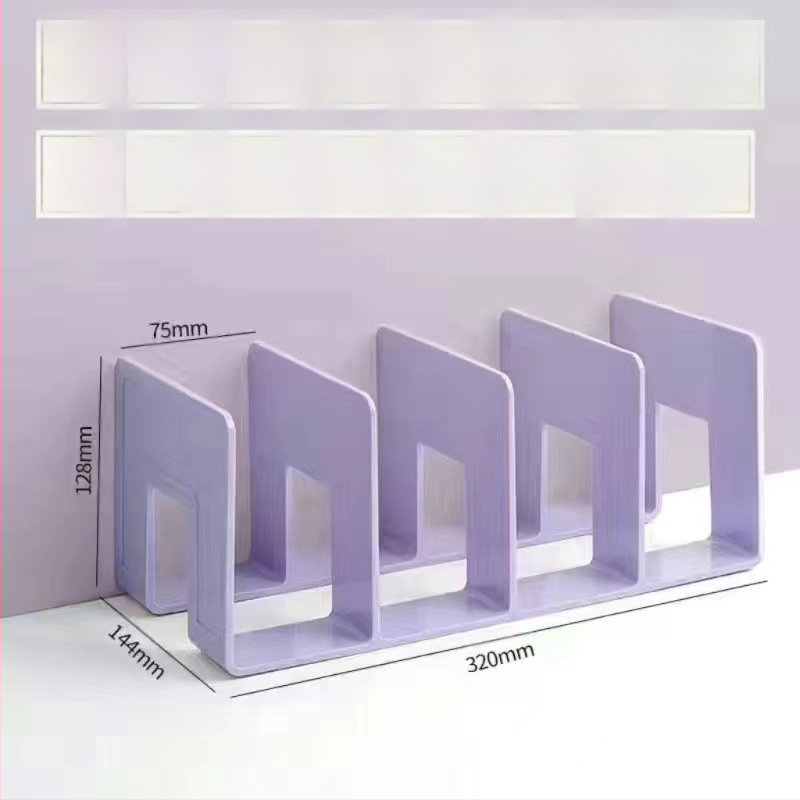 Επιτραπέζια βάση βιβλίων από ακρυλικό υλικό Morandi διαφανής θήκη αποθήκευσης βιβλίων φοιτητών γραφείου χαρτικά βιβλιοθήκη χονδρικής