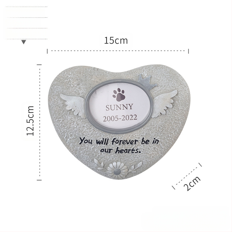 Piiriülene otsemüük loominguline koera-kassi jalajälgede hauakivi kaunistus vaigust käsitöö lemmikloomade monument hauaplaat hauakivi