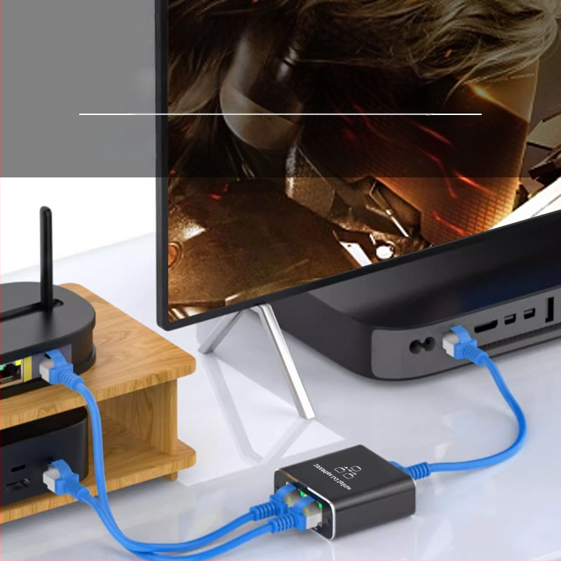 Ly2420 gigabaidine võrgujaotur, üks kuni neli samaaegset internetiühendust, Rj45 võrgupordi hargneja, tehase otsemüük